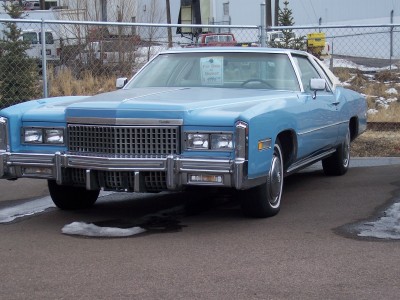1972 Ford Ranchero - This 1975 Cadillac Eldorado is a large luxury coupe with a distinctive grille.