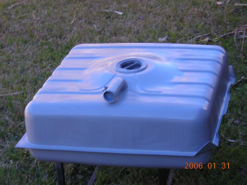 fuel tank sitting on grass