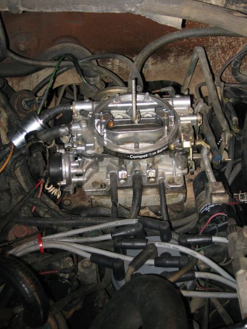 1987 Ford Bronco - carb Carter Comp Series ie sucks gas faster
