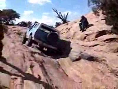 1981 Ford Bronco - Chris in the Wedgie on Poison Spider Mesa
