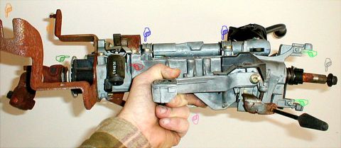 1994 Ford Crown Victoria - For more info, see this page: http://www.p71interceptor.com/steering/column/disassembled/pictures This steering column was used on almost e…