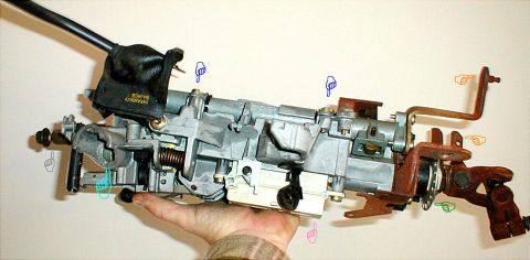 1994 Ford Crown Victoria - For more info, see this page: http://www.p71interceptor.com/steering/column/disassembled/pictures This steering column was used on almost e…