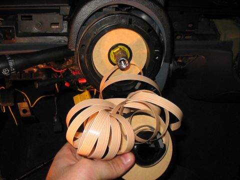 1994 Ford Crown Victoria - Clock Spring Exploded Don't take the clock spring apart - it's very difficult to repair and then reassemble. Use this to test the cruise co…