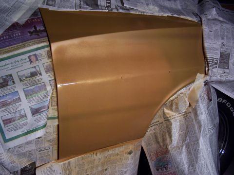 1973 Ford Ranchero - 3rd or 4th pass of PPG Colorado Gold.