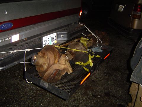 1979 Ford Bronco - Strapped it to the hitch rack thingy