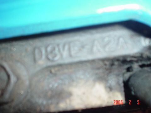 1979 Ford Bronco - Close-up of an engine casting number, possibly D3VE-A2A.