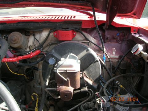 1985 Ford Bronco - Old booster and master cylinder.