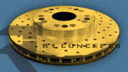 2001 Ford Excursion - Gold slotted drilled rotors