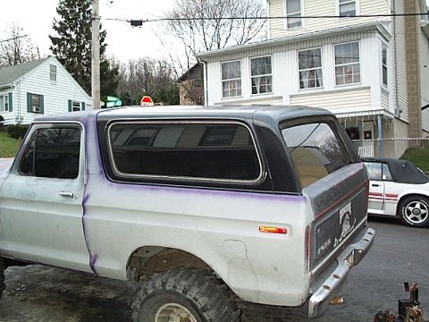 1978 Ford Bronco - cap painted tint on
