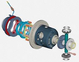 1995 Ford Bronco - Diagram shows the internal components of a differential assembly.