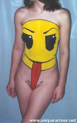 1989 Ford Bronco - Body paint depicts a smiley face with its tongue out, with a watermark at the bottom of the image.