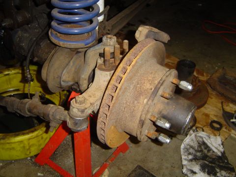 1979 Ford Bronco - Back together with F250 knuckle