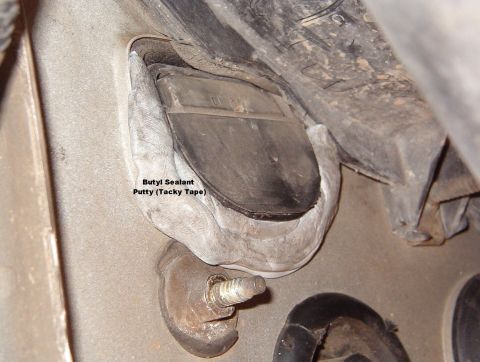 1994 Ford Crown Victoria - I used putty sealant for metal building construction that never hardens, but silicone will work as long as it sticks to the plastic, but no…