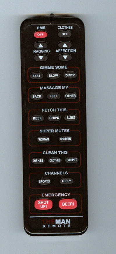 1979 Ford Bronco - This is 'The Man Remote' with various humorous command buttons for household tasks and personal requests.