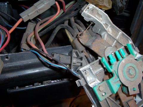 1978 Ford Bronco - Underdash wiring and components, possibly from a 1970s vehicle.