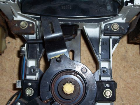 1978 Ford Bronco - Detail of an automotive interior component, possibly from a dash or underdash assembly.