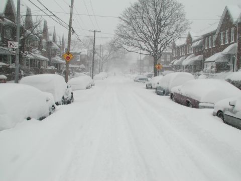 1992 Ford Taurus - Down the middle of the street.