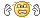 1968 Ford Mustang - A digital smiley face emoji with a distressed expression and hands up.
