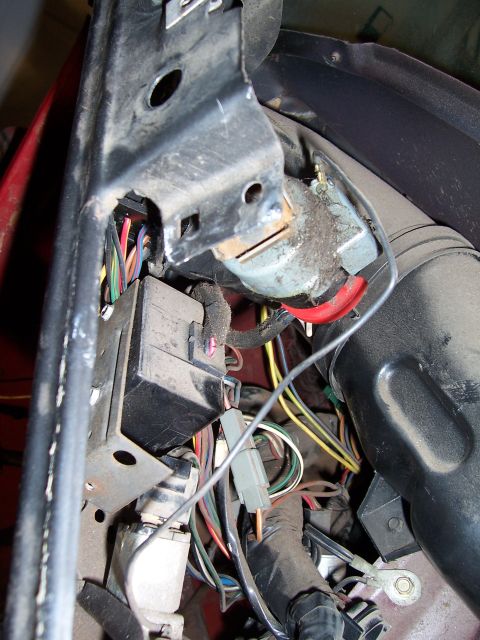 1978 Ford Bronco - Vehicle interior shows a complex wiring harness and fuse box, likely from the under-dash area.