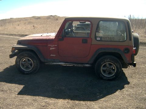 1998 Jeep TJ - thats a little bent huh?