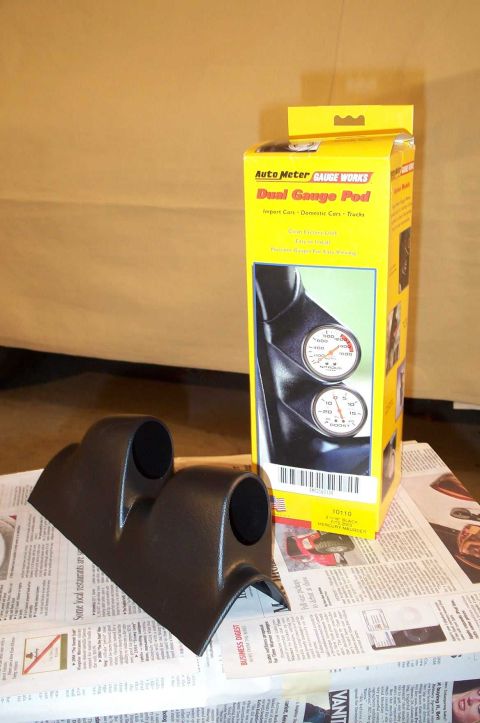 1998 Ford Crown Victoria - Marauder A-pillar dual gauge pod.