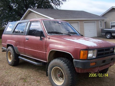 1984 Toyota 4Runner - This 1984 Toyota 4Runner is parked in front of a residential garage.