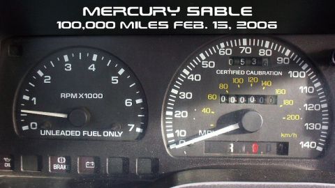 1995 Mercury Sable - Heh, I added some neat text to make a "commemorative" picture.