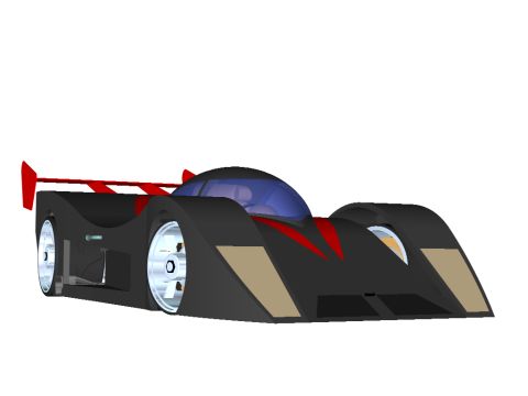 1994 Ford Probe - This is a digital rendering of a race car, not a 1994 Ford Probe.