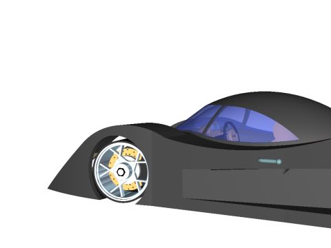 1994 Ford Probe - This is a digital rendering of a sports car, not a photograph of a 1994 Ford Probe.