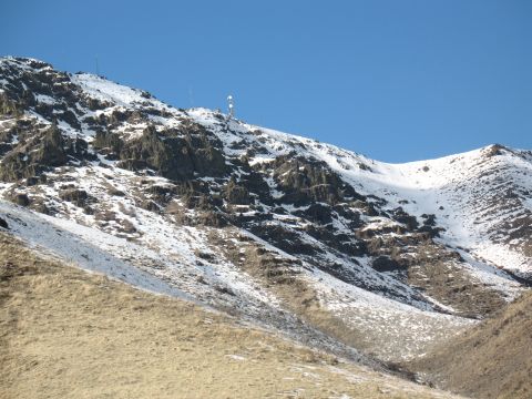 1994 Ford C-350 (Centurion Conversions) - top of butte. Cell tower that I use to get online