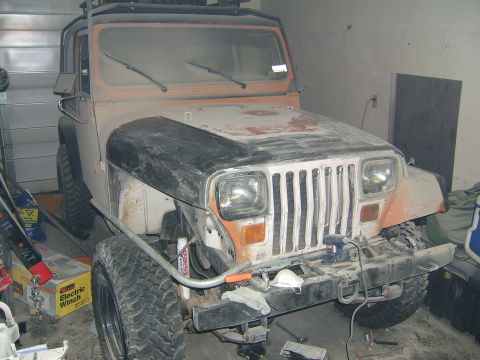 1989 Jeep YJ - Full body strip and start flat fender project