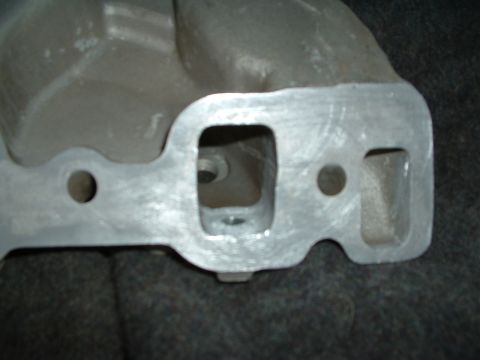 1978 Ford Bronco - Here's the runner with the injector bung shaped properly, just not polished yet.