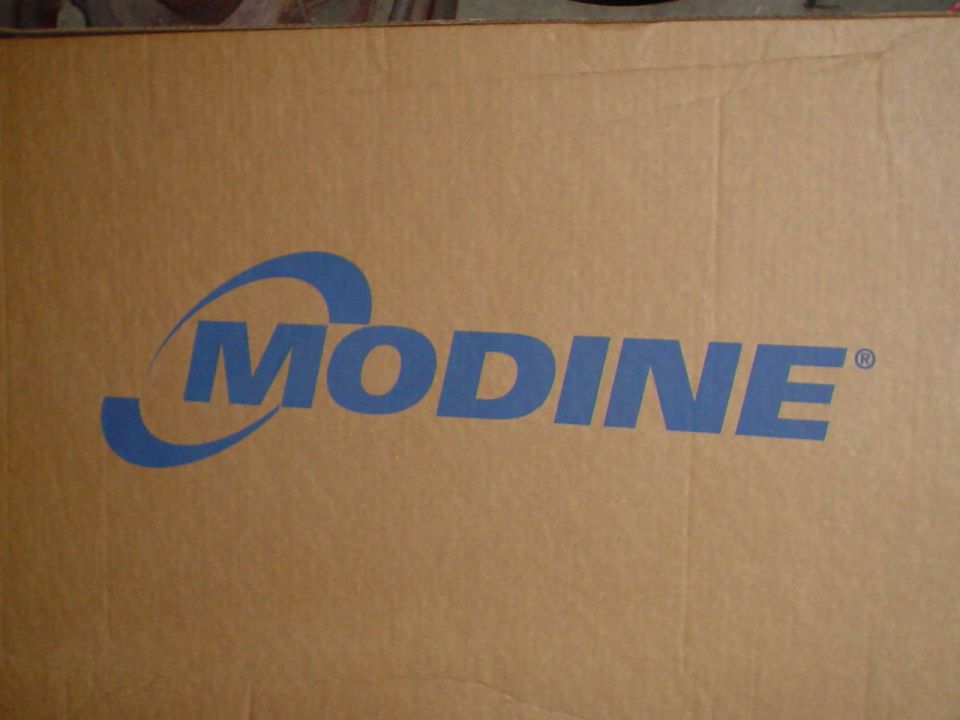 Modine logo on a cardboard box