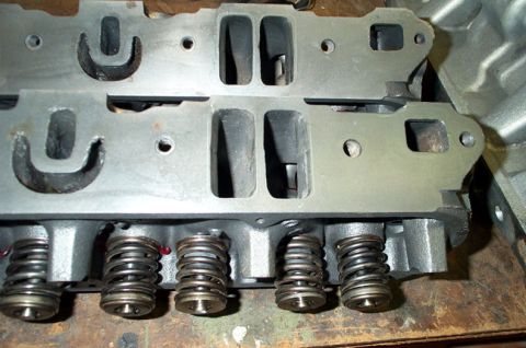 1978 Dodge Power Ram - Close-up view of engine cylinder heads and valve springs, with a Supermotors.net watermark.