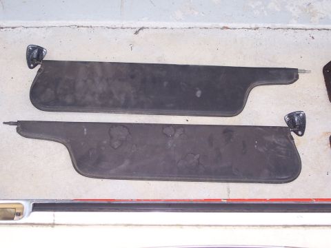1978 Ford Bronco - Two sun visors are shown, likely from an older vehicle.