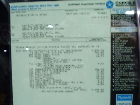 1984 Ford Bronco - Window sticker details vehicle options, pricing, and dealer information.