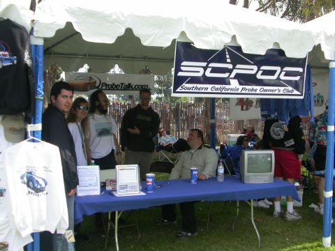 1990 Ford Probe - 2nd Pic of SCPOC Stand at Knotts.