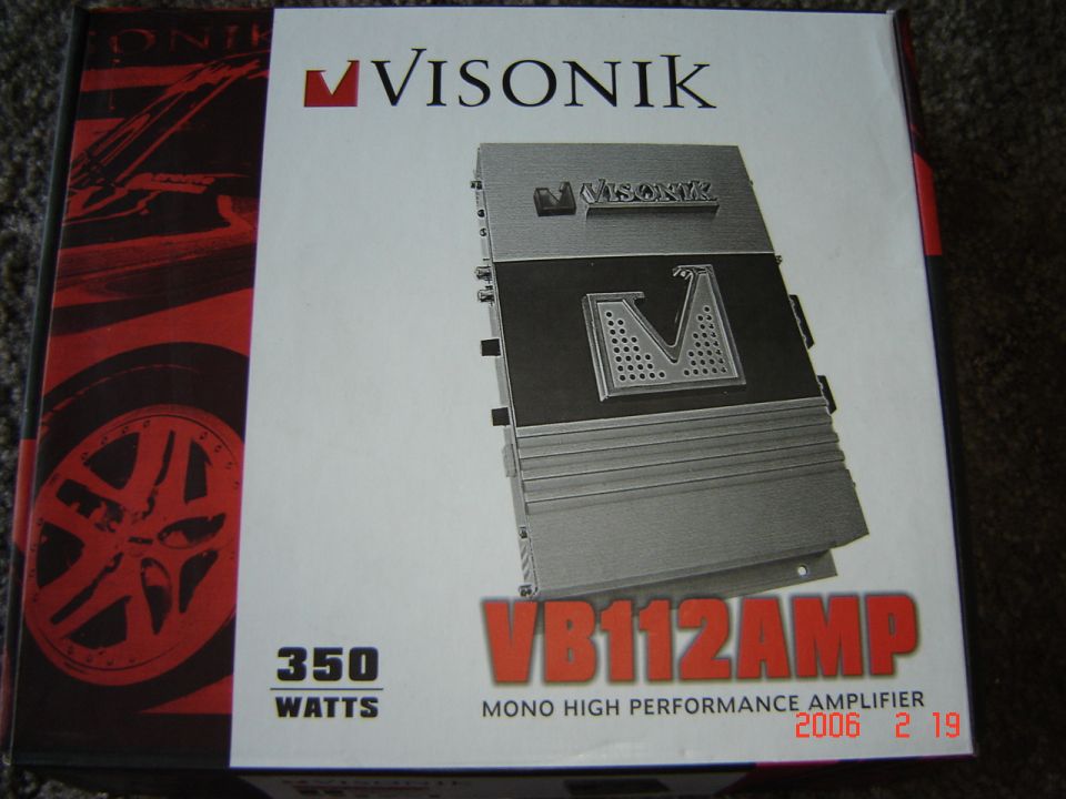 Box for Visonik VB112AMP mono high performance amplifier, 350 watts