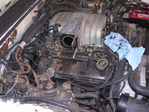 1988 Ford Mustang - Replacing the t-body gaskets to make it run a little better.