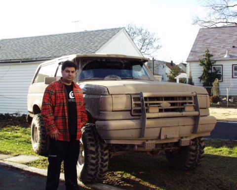 1989 Ford Bronco - A LITTLE MUD FROM A LOCAL CONSTRUCTION SITE! what do you expect i live in NJ !