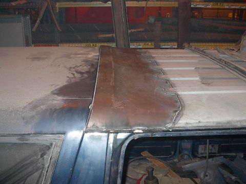 1990 Ford C-350 (Centurion Conversions) - new roof section welded in