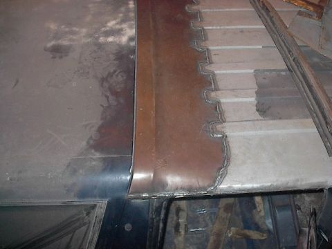 1990 Ford C-350 (Centurion Conversions) - new roof section welded in