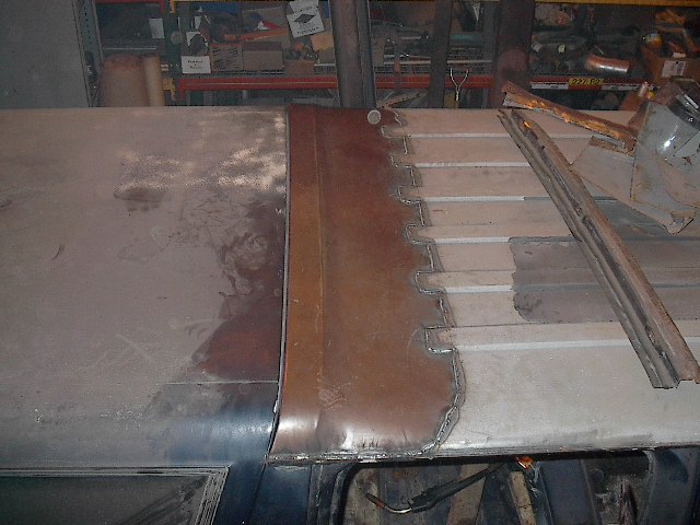 new roof section welded in