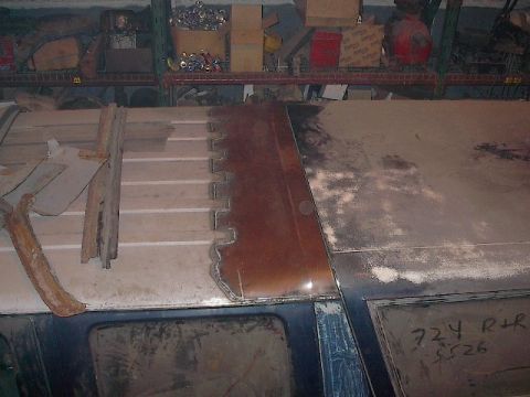 1990 Ford C-350 (Centurion Conversions) - new roof section welded in
