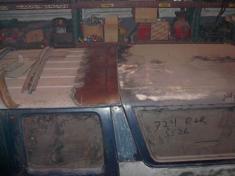 1990 Ford C-350 (Centurion Conversions) - new roof section welded in