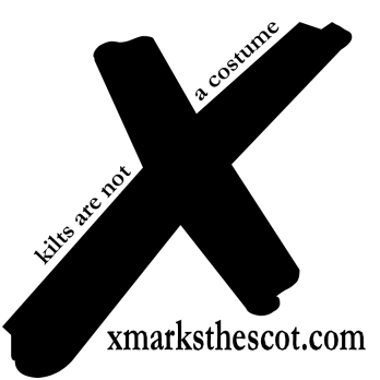 1990 Ford Bronco - This graphic states that kilts are not a costume and provides a website address.