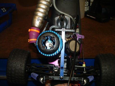 1994 Ford Bronco - The intricate details of a remote control car's engine and suspension system are visible.