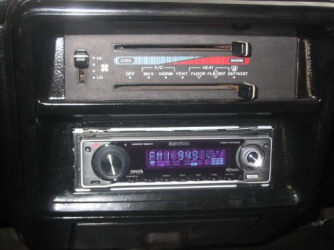1991 Ford Bronco - Dashboard interior showing a Kenwood stereo and climate control panel.