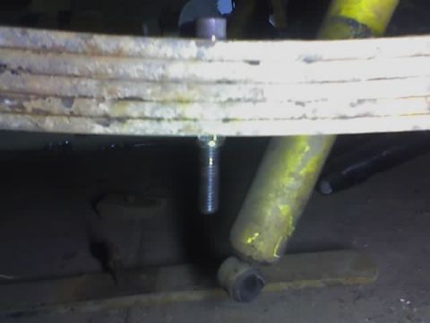 1981 Ford Bronco - bolt thru the leaf springs.