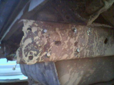 1985 Ford Bronco - Rivet heads sheared off.